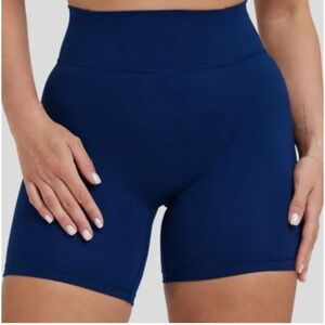 Oner Active Navy High-Waist Athletic Bike Shorts